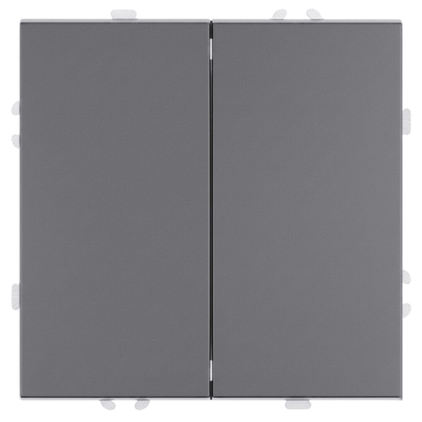 Переключатель перекрестный 2-клавишный (механизм), STEKKER, 250В, 10А, серия Эмили, RSW10-5111-10, платиново-серый, soft touch 50166