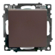 Переключатель перекрестный одноклавишный Stekker Катрин шоколад GLS10-7110-04 49180