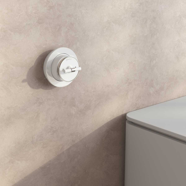 Выключатель двухклавишный на 4 положения Werkel Vintage белый матовый/хром W5822050 4690389183157