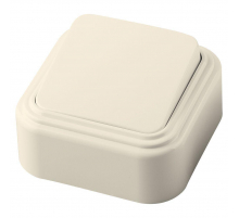 Выключатель одноклавишный Stekker Брест слоновая кость PSW06-21-20 49051