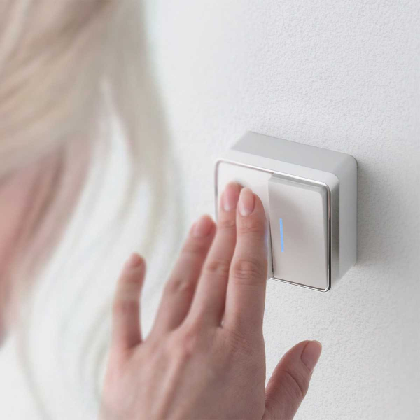 Выключатель двухклавишный с подсветкой Werkel Gallant белый W5020101 4690389164170