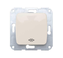 DEA Выключатель (переключатель) 1кл перекрест. с/у 10А мех. бежевый KRANZ KR-78-0238