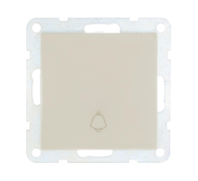 Выключатель-кнопка LK Studio 1-кл.(схема 1Т) 16 A, 250 B (бежевый) LK60 860501-1