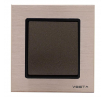 Выключатель одноклавишный Vesta-Electric Exclusive Champagne Metallic шампань FVK050202BSH