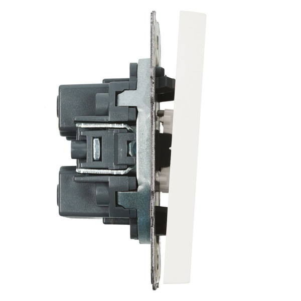 Переключатель двухклавишный Stekker Эмили белый фарфор RSW10-5107-01 49869