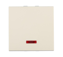 Выключатель LK Studio с индикатором 45х45мм (схема 1L) 16 A, 250 B (бежевый) LK45 850901-1