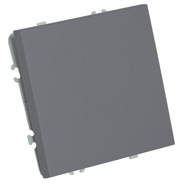 Выключатель 1-клавишный самовозвратный (механизм), Stekker, 250В, 10А Эмили, RSW10-5112-10, платиново-серый, soft touch 50328