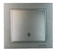 Выключатель одноклавишный Mono Electric Despina IP20 10A 250V антрацит 102-242425-109