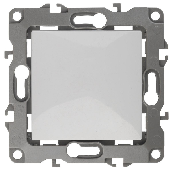 Кнопка ЭРА 12 10AX 250V белый 12-1111-01 Б0047830