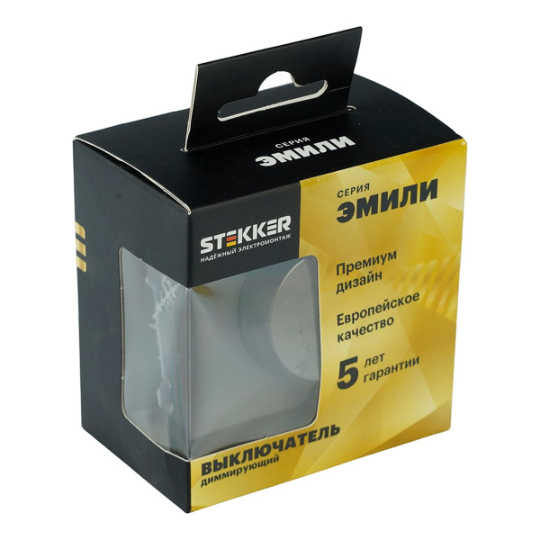 Выключатель 2-клавишный c индикатором (механизм), STEKKER, 250В, 10А, серия Эмили, RSW10-5102-10,  платиново-серый, soft touch 49942