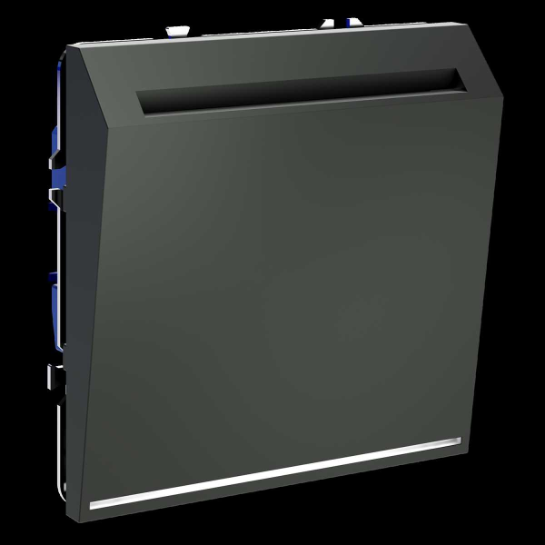 Выключатель встраиваемый S70 карточный 16А, (титан) Voltum VLS010706