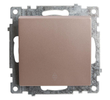 Переключатель одноклавишный Stekker Катрин шампань GLS10-7105-02 39590