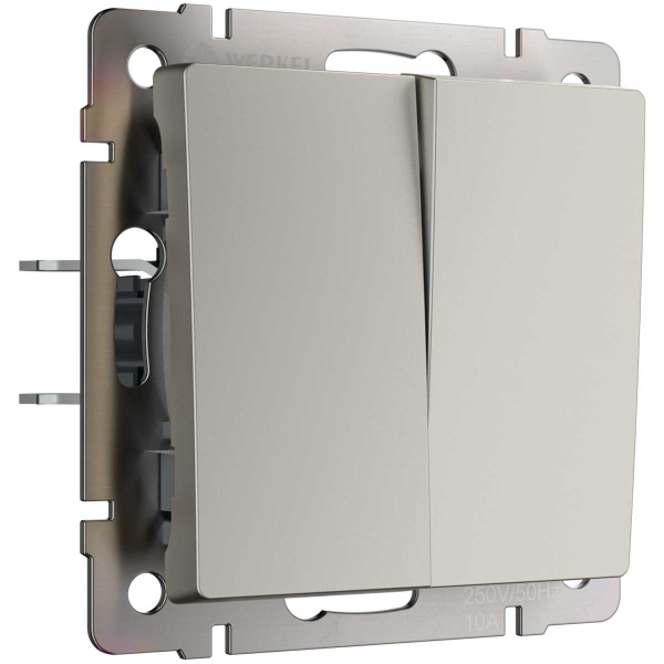 Перекрестный выключатель двухклавишный (дымчатый) W1223004/ a069460