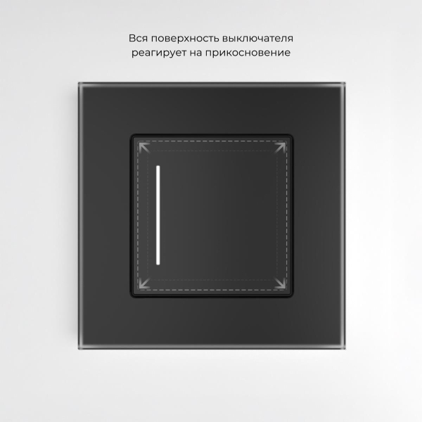 Сенсорный выключатель одноклавишный Werkel с подсветкой W4512008 4690389198007