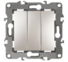 Выключатель трехклавишный ЭРА 12 10AX 250V 12-1107-15 Б0019302