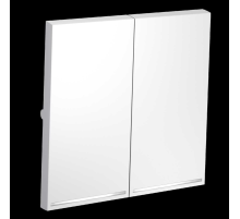 Клавиши для выключателя/переключателя двухклавишного с подсветкой S70 (белый матовый) Voltum VLS000402