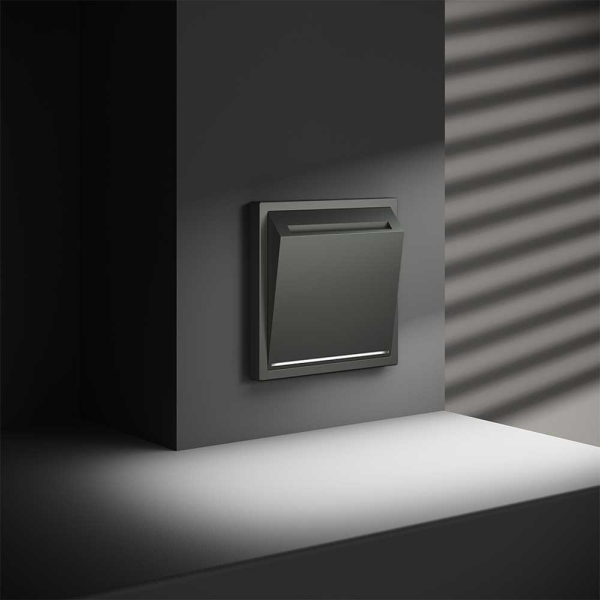 Выключатель встраиваемый S70 карточный 16А, (титан) Voltum VLS010706