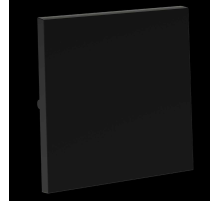 Клавиша для выключателя/переключателя одноклавишного S70 (черный матовый) Voltum VLS000108