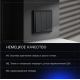 Выключатель встраиваемый Voltum S70 трехклавишный 10А, (графит) VLS030107
