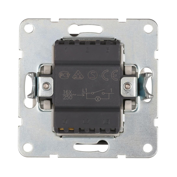 Выключатель LK Studio 1-кл., c индикатором (схема 1L) 16 A, 250 B (черный бархат) LK60 860208-1 Выключатель LK Studio 1-кл., c индикатором (схема 1L) 16 A, 250 B (черный бархат) LK60 860208-1