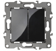 Переключатель двухклавишный ЭРА 12 10AX 250V 12-1106-06 Б0014668