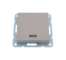 Переключатель одноклавишный LK Studio LK80 c подсветкой шампань 840406-1