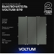 Выключатель встраиваемый Voltum S70 трехклавишный 10А, (титан) VLS030106