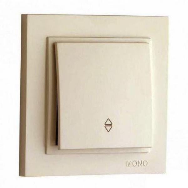 Выключатель Mono Electric Despina одноклавишный проходной крем 102-170025-109 Выключатель Mono Electric Despina одноклавишный проходной крем 102-170025-109