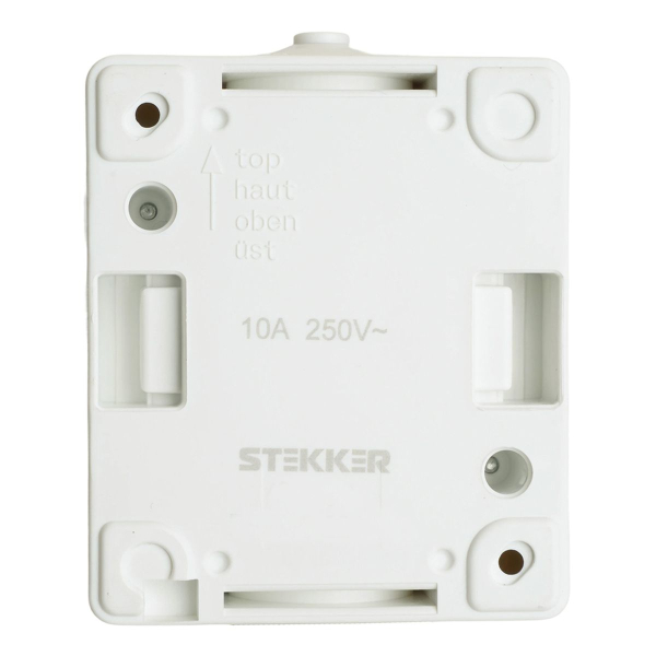 Переключатель одноклавишный Stekker Велена серый-графит PSW10-112-54 32756