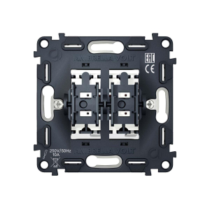 Выключатель двухклавишный AMBRELLA VOLT VM120