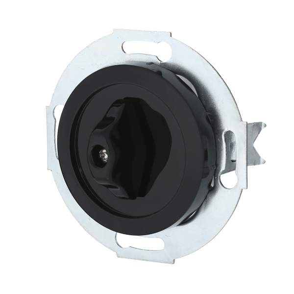 Переключатель LK Studio поворотный (схема 6) 16 A, 250 B (черный) Vintage 880708-1