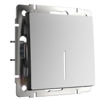 Выключатель Werkel одноклавишный с подсветкой серебро W1110165 4690389195501