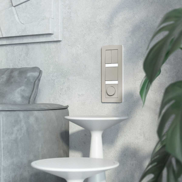 Выключатель одноклавишный проходной (дымчатый) W1212004/ a069449