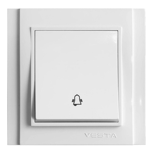 Выключатель Звонок Vesta-Electric Verona белый FVKZ020101BEL Выключатель Звонок Vesta-Electric Verona белый FVKZ020101BEL