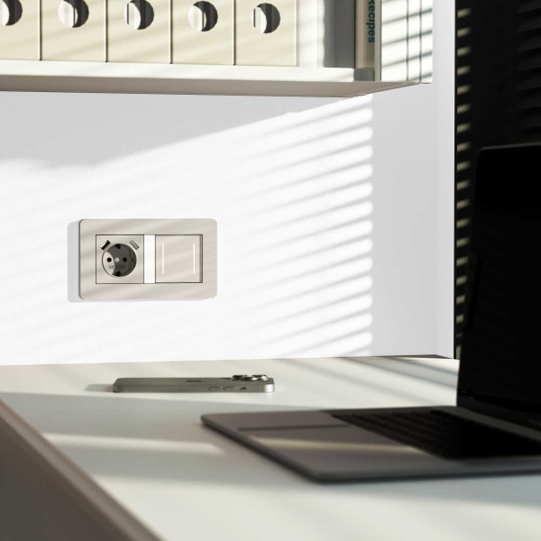 Умный сенсорный выключатель двухклавишный (дымчатый) W4523641/ a069765