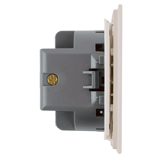 Выключатель 1-клавишный (механизм), Stekker, 250В, 10А Мия, RSW10-3103-08, пудровый жемчуг 50472