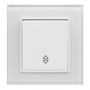 Выключатель одноклавишный проходной Vesta-Electric Exclusive White белый FVK050105BEL