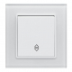Выключатель одноклавишный проходной Vesta-Electric Exclusive White белый FVK050105BEL