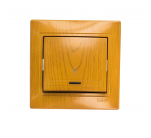 Выключатель проходной с подсветкой Lezard Mira ольха 701-0701-114