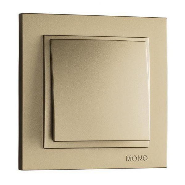 Выключатель Mono Electric Despina одноклавишный титан 102-222225-100 Выключатель Mono Electric Despina одноклавишный титан 102-222225-100