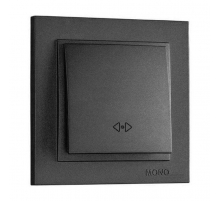 Выключатель Mono Electric Despina одноклавишный перекресный графит 102-202025-112