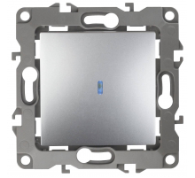 Выключатель одноклавишный с подсветкой ЭРА 12 10AX 250V 12-1102-03 Б0014635