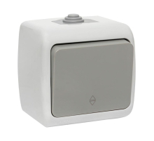 Мурманск Выключатель проходной 1-клавишный 10А IP54 серый EKF EFV10-025-30-54