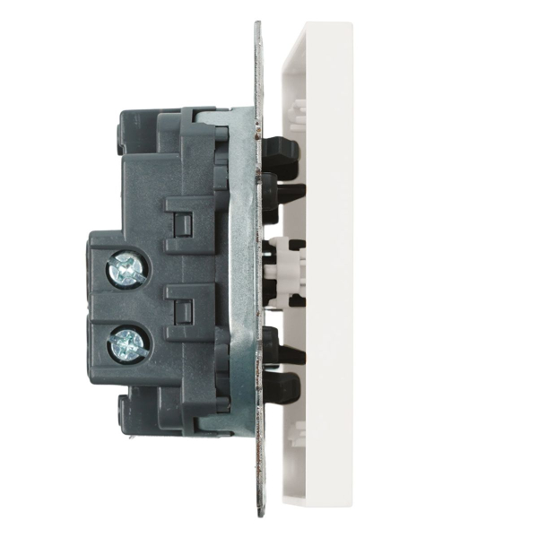 Выключатель одноклавишный Stekker Эмили белый фарфор RSW10-5103-01 49865