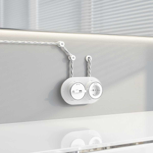 Набор втулок для вывода кабеля из стены 2 шт. Werkel Ретро белый W6421101 4690389166068