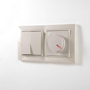 Выключатель двухклавишный проходной Werkel слоновая кость W1122003 4690389155628