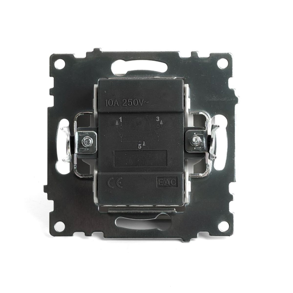 Выключатель двухклавишный Stekker Катрин золото GLS10-7104-08 49216