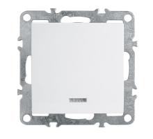 Выключатель одноклавишный Feron Stekker Эрна с подсветкой белый PSW10-9101-01 39309