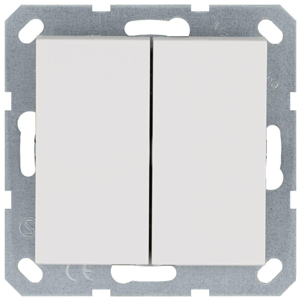 Выключатель двухклавишный Jasmart G3022W Выключатель двухклавишный Jasmart G3022W