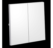 Клавиши для выключателя/переключателя двухклавишного S70 (белый матовый) Voltum VLS000302